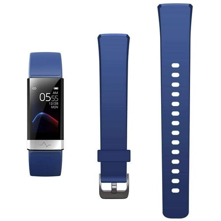 Adjustable Replacement Accessories Classic Sport Strap Blue MorePro HRV V19 Fitness Tracker Band Adjustable Replacement Accessories Classic Sport Strap Blue MorePro HRV V19 Fitness Tracker Band